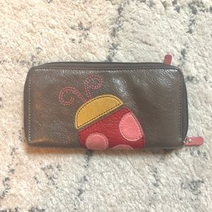 Fossil Ladybug Wallet Leather